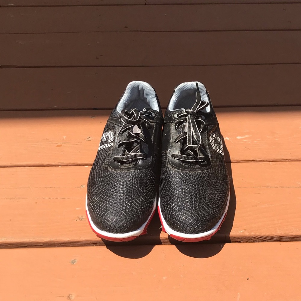 Black & Red Youth FootJoyGolf Shoes